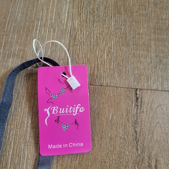 Buitifo Womens Cami Bra Criss Cross Eyelash Crop Top Bra - Picture 6 of 9